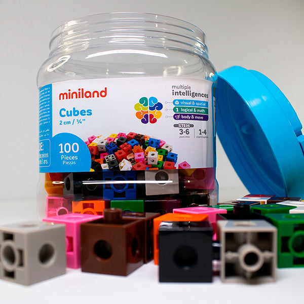 Juego matemático Cubos de 2 cm (100 piezas)