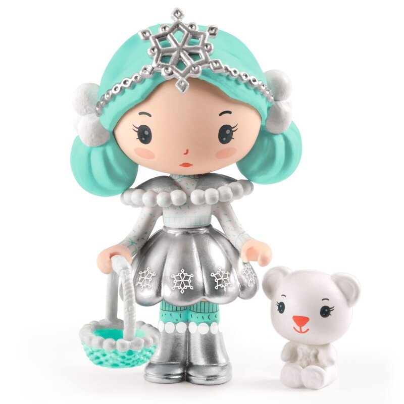 Tinyly Neige&Nours- Figurita Articulada Djeco para Juego Imaginativo