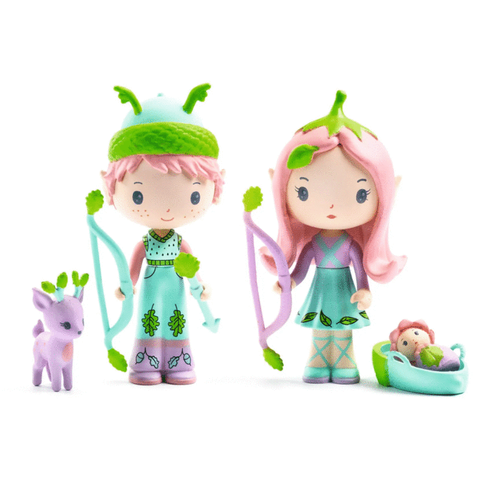 Tinyly Lily & Sylvestre Figurita Articulada Djeco para Juego Imaginativo