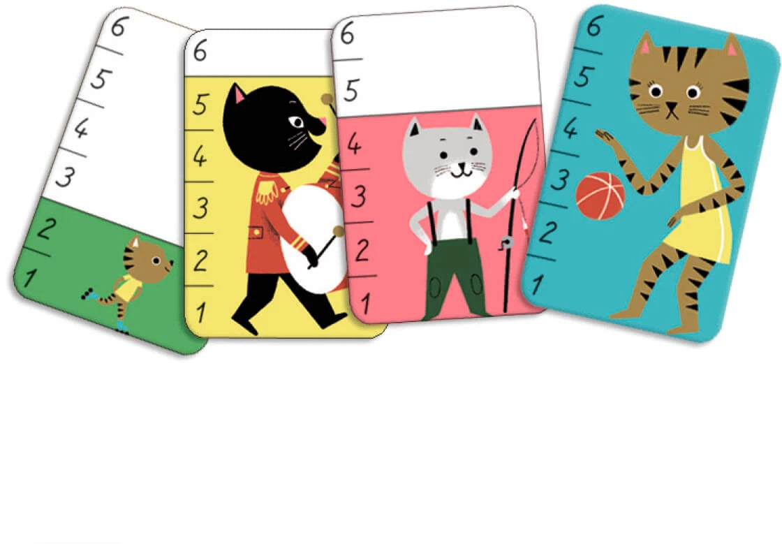 Bata-Miaou Djeco - Juego de Cartas Montessori para Aprender Números