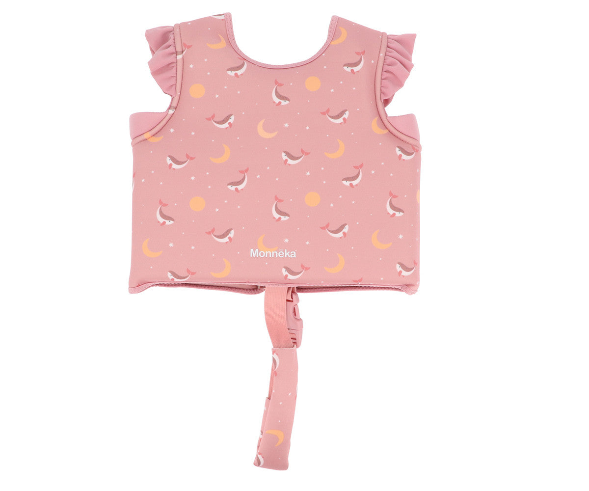 Chaleco Flotador Aprendizaje Whale Pink