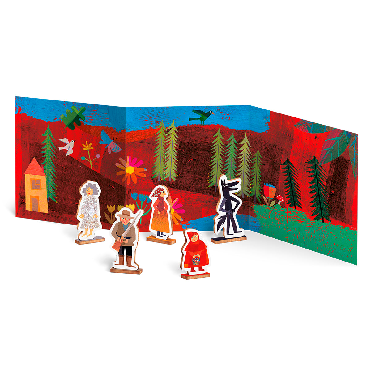 WOODY STORY PUZZLE - LITTLE RED RIDING HOOD (24 Pieces)