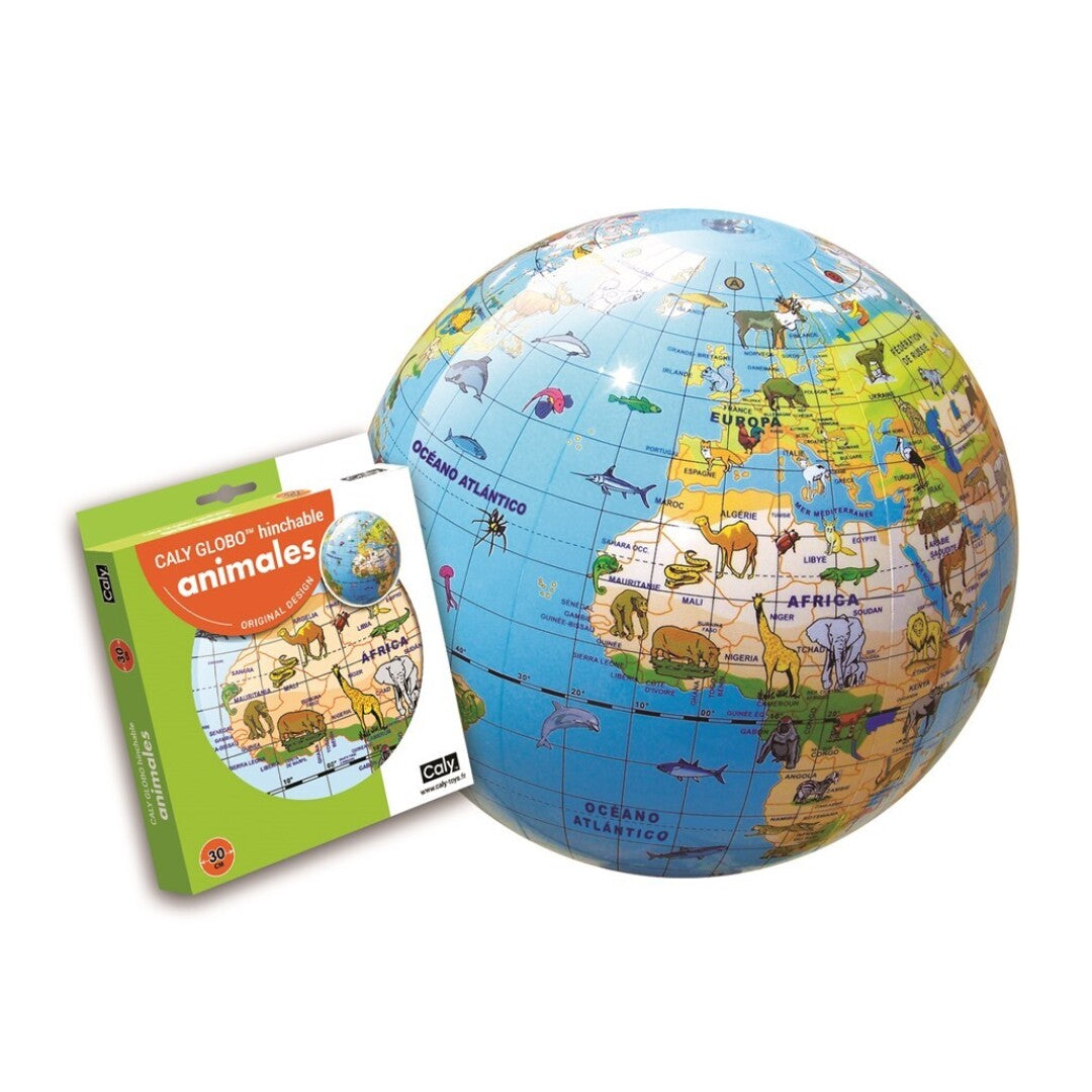 GLOBO TERRAQUEO ANIMALES 30 CM CALY