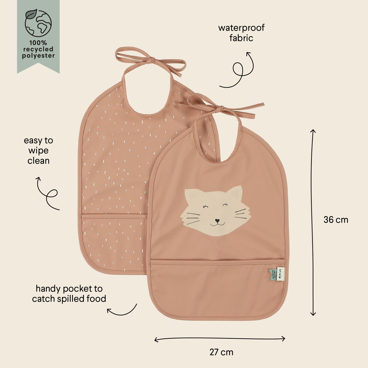 Babero impermeable 2-pack - Mr.Cat