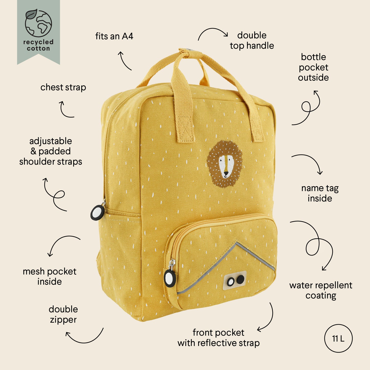 MOCHILA LEÓN PRIMARIA