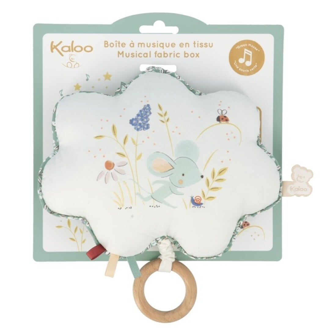 FABRIC MUSIC BOX - THE GREEN MOUSE