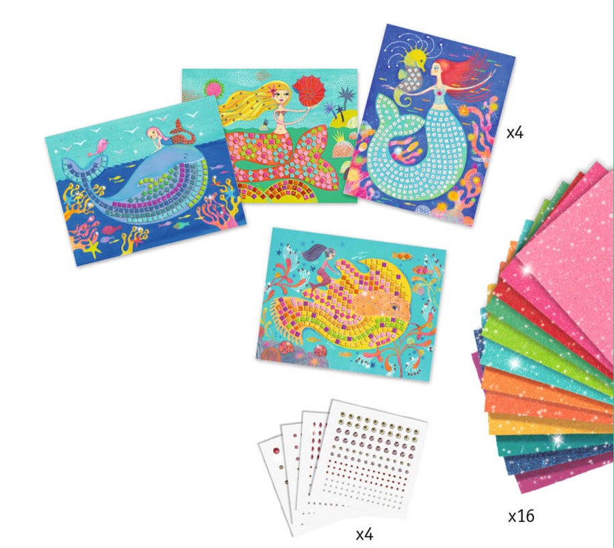 Collage Cuadros de mosáicos El canto de las sirenas