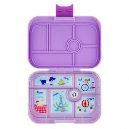 Tupper Yumbox con 6 apartados, Morado