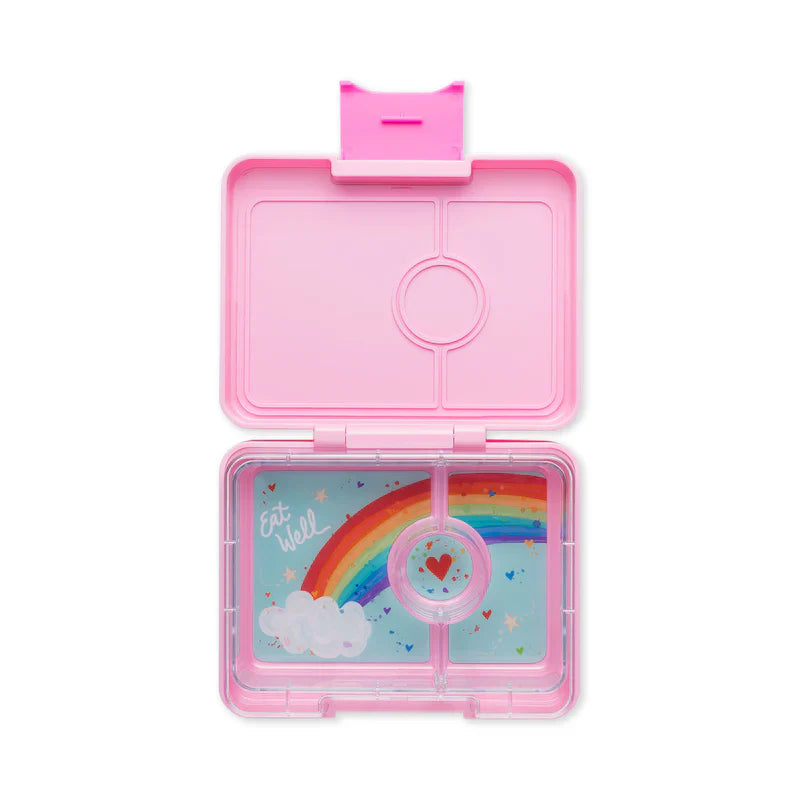 Tupper Yumbox con 3 apartados, Rosa