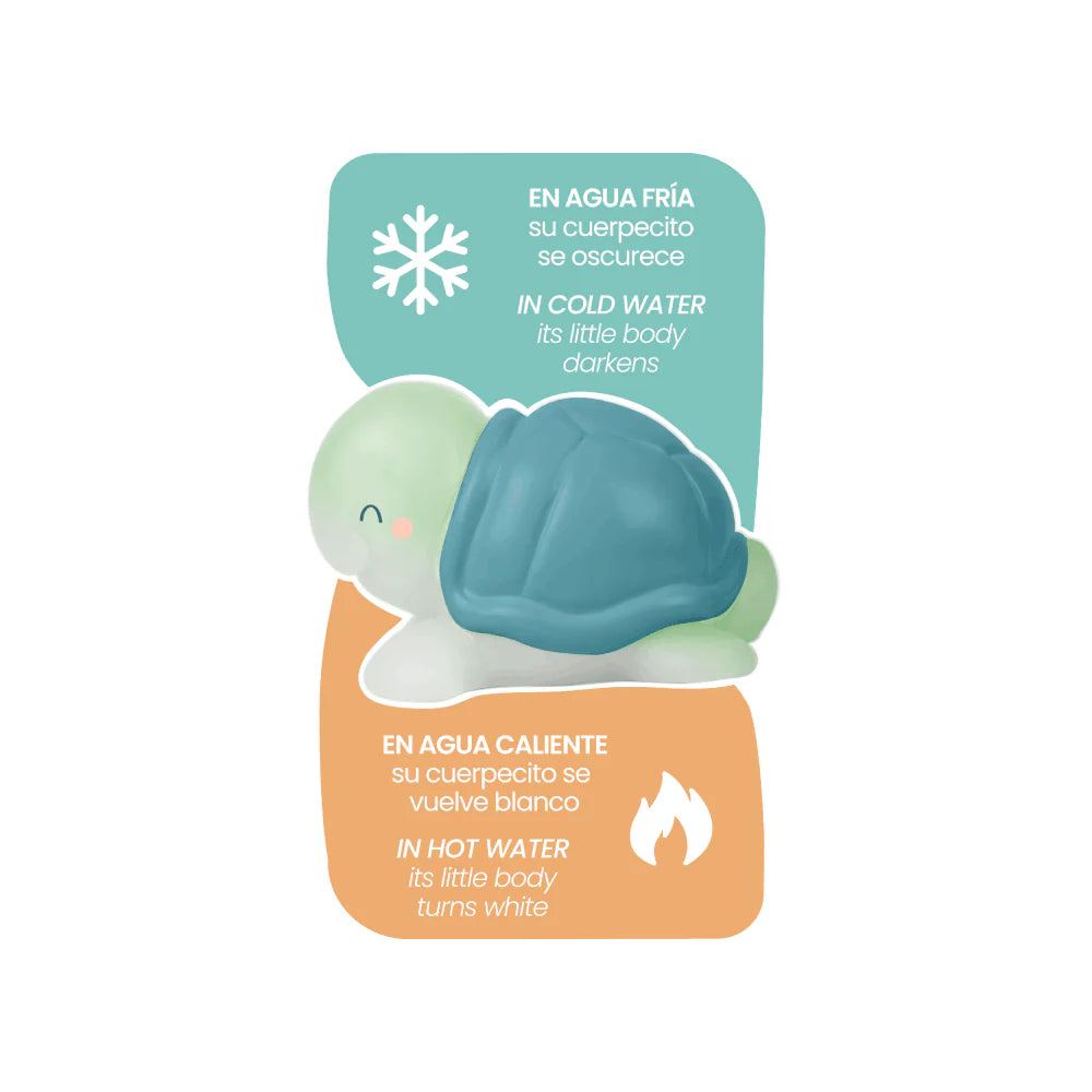 Set de 4 juguetes de baño "Tropicool" - Termosensibles