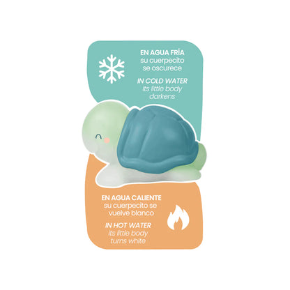 Set de 4 juguetes de baño "Tropicool" - Termosensibles