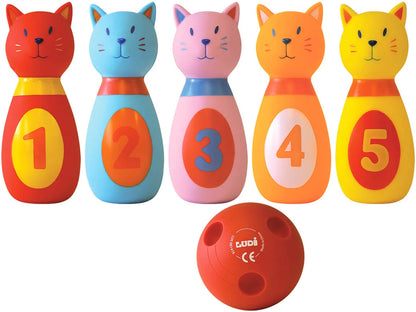 JUEGO DE BOLOS DE GATO