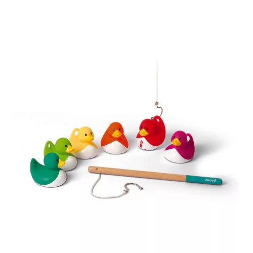 Juego de pesca con caña