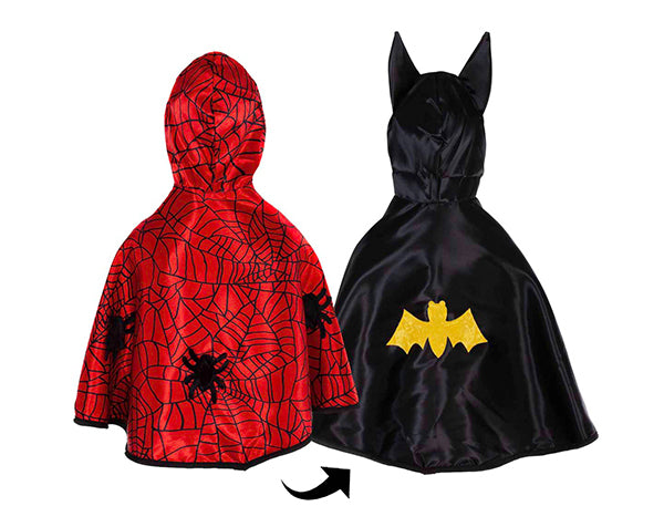 Batman Spiderman Reversible Cape