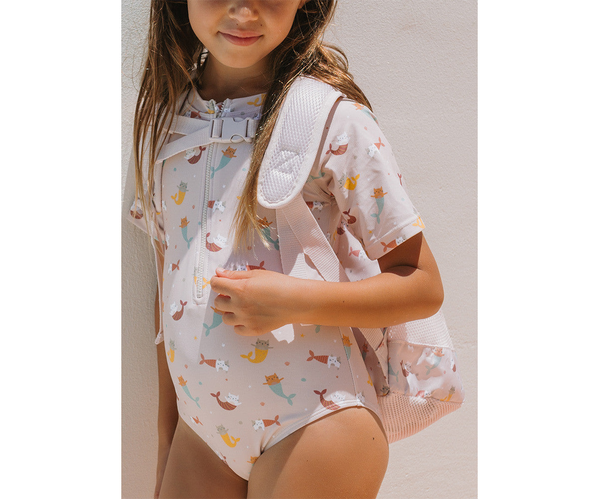 Mochila Infantil Antiarena Mermaid Cats