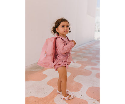 Mochila Infantil Antiarena Whale Pink