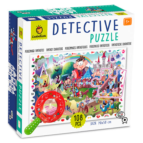 DETECTIVE PUZZLE - PERSONAJES FANTÁSTICOS (108 piezas)