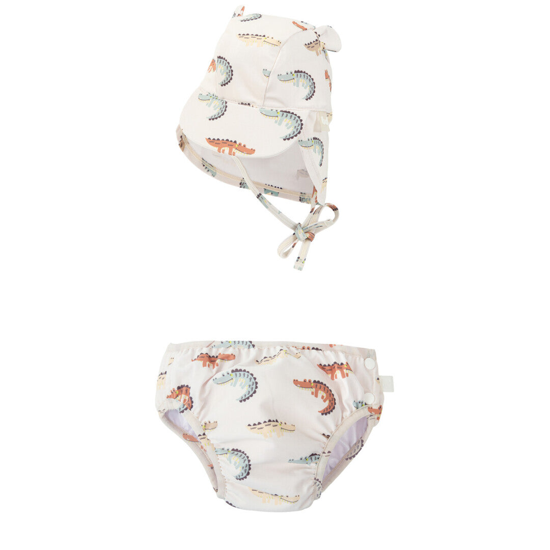 SET BAÑADOR PAÑAL + GORRO CAIMAN