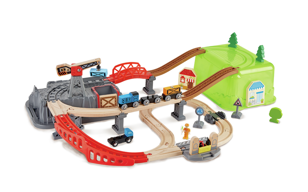 Juego de Bloques de Construcción de Ferrocarril