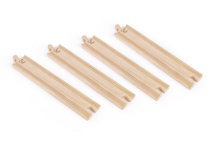 Vías Rectas Largas Pack 4 piezas de tren