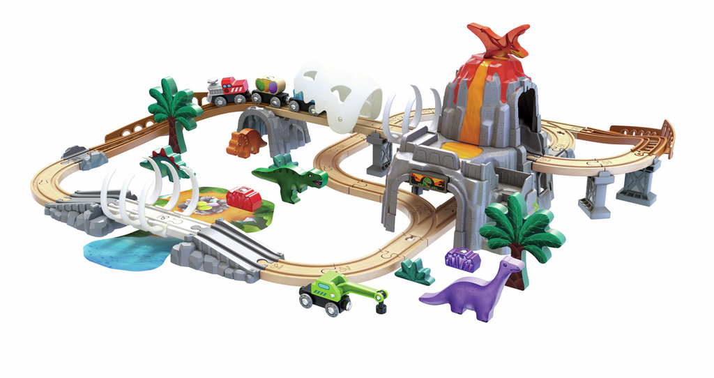 Conjunto de aventura ferroviaria Dino