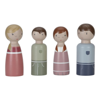 SET FAMILIA ROSA CASA MUÑECAS
