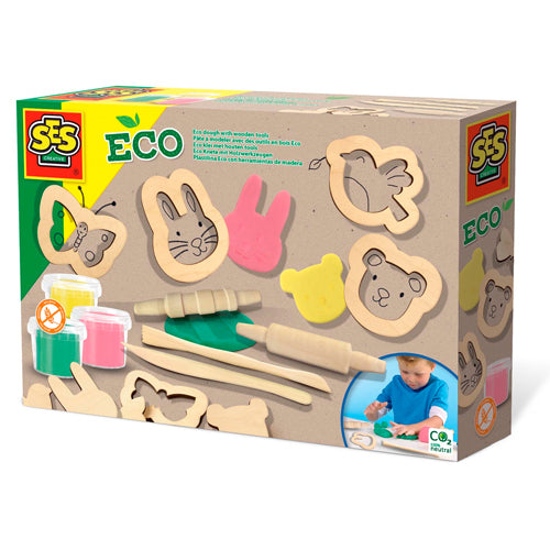 PLASTILINA ECO CON UTENSILIOS DE MADERA