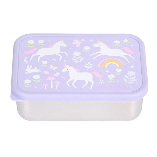 CAJA ALMUERZO ACERO UNICORNIOS