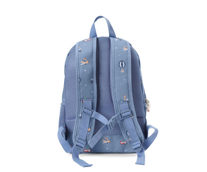 Mochila Mediana Planes + Llavero Personalizable