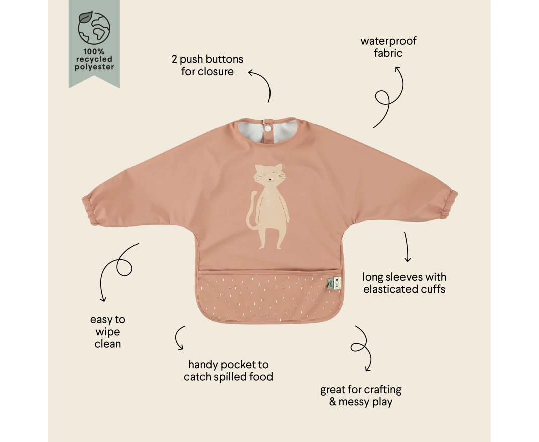 Babero con mangas largas Trixie Mrs. Cat