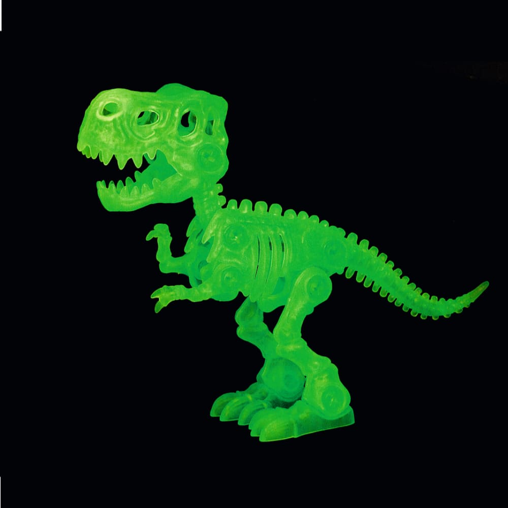 KIT CONSTRUCCIÓN T-REX (brilla en la oscuridad)