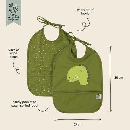 Babero impermeable 2-pack - Mr.Dino