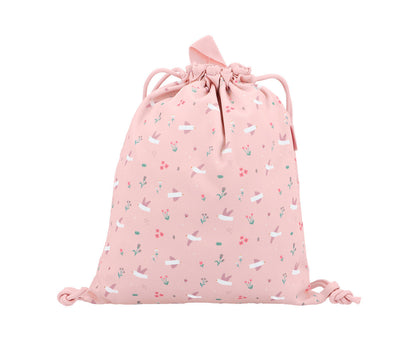 Mochila Saco Tela Blossom Birds Personalizable