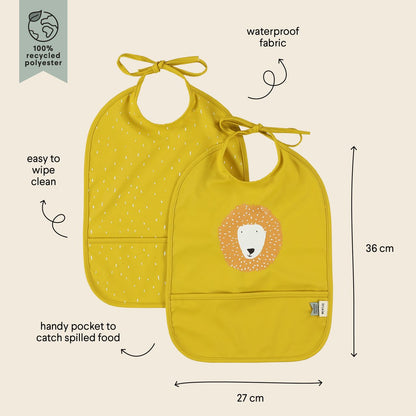 Babero impermeable 2-pack - Mr. Lion