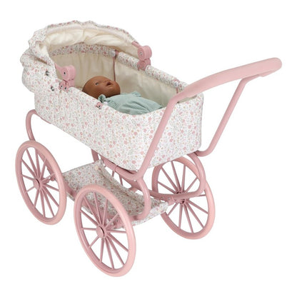 CARRITO MUÑECAS METAL FLORES LITTLE DUTCH
