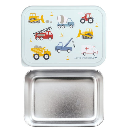 CAJA ALMUERZO ACERO COCHES