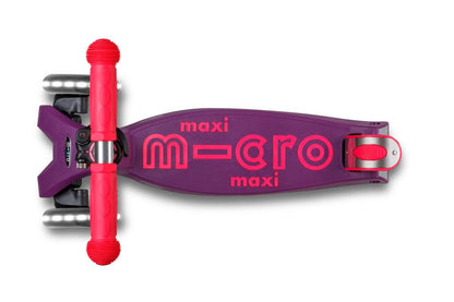 PATINETE MAXI DELUXE Plegable NEON LED LILA-ROSA