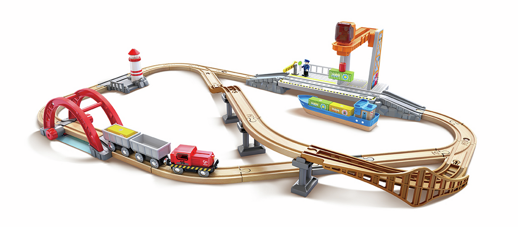 Set de carga marítima y ferroviaria