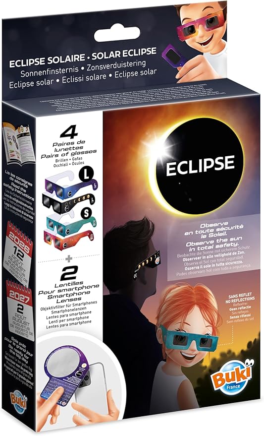 Buki Gafas para eclipses - Pack familiar