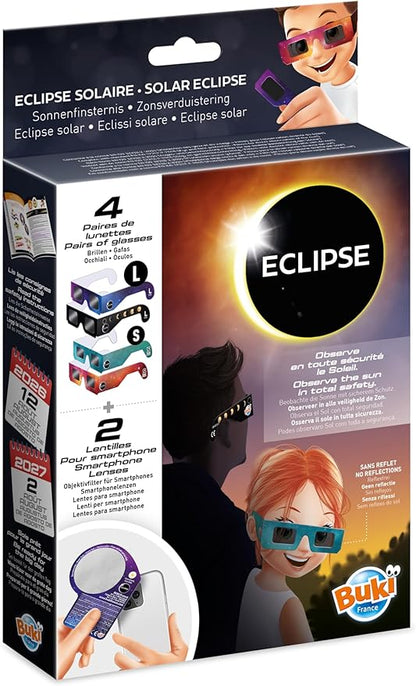 Buki Gafas para eclipses - Pack familiar