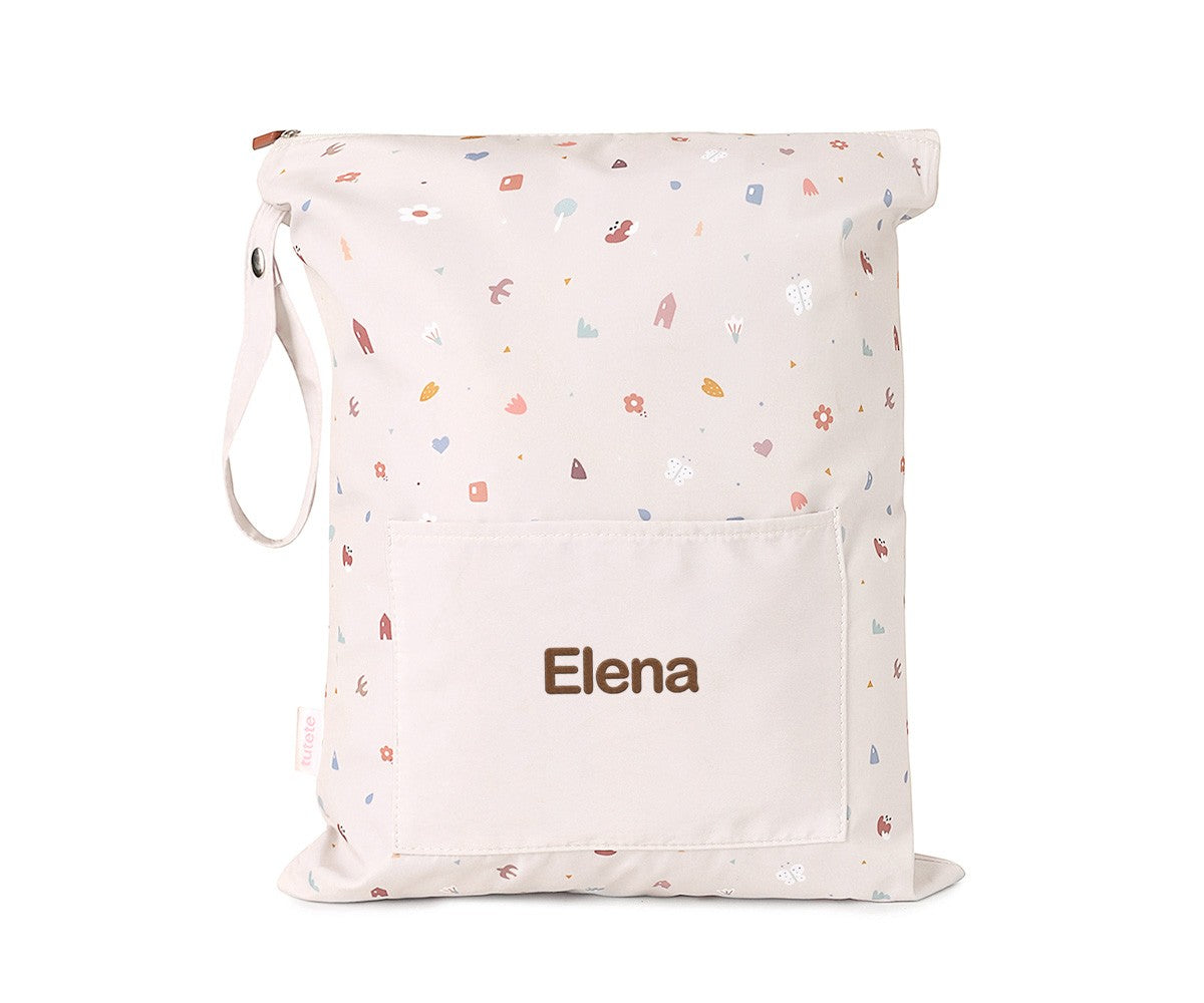 Bolsa Impermeable Grande Geometric Nature Personalizable