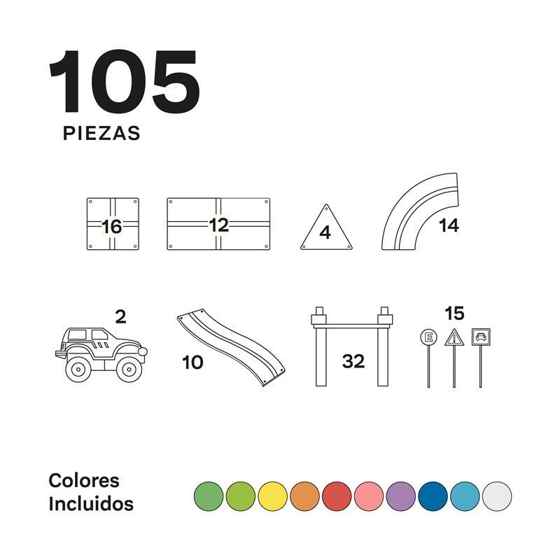 Imanix Slide 50 Peces - Construcció Magnètica amb Circuit