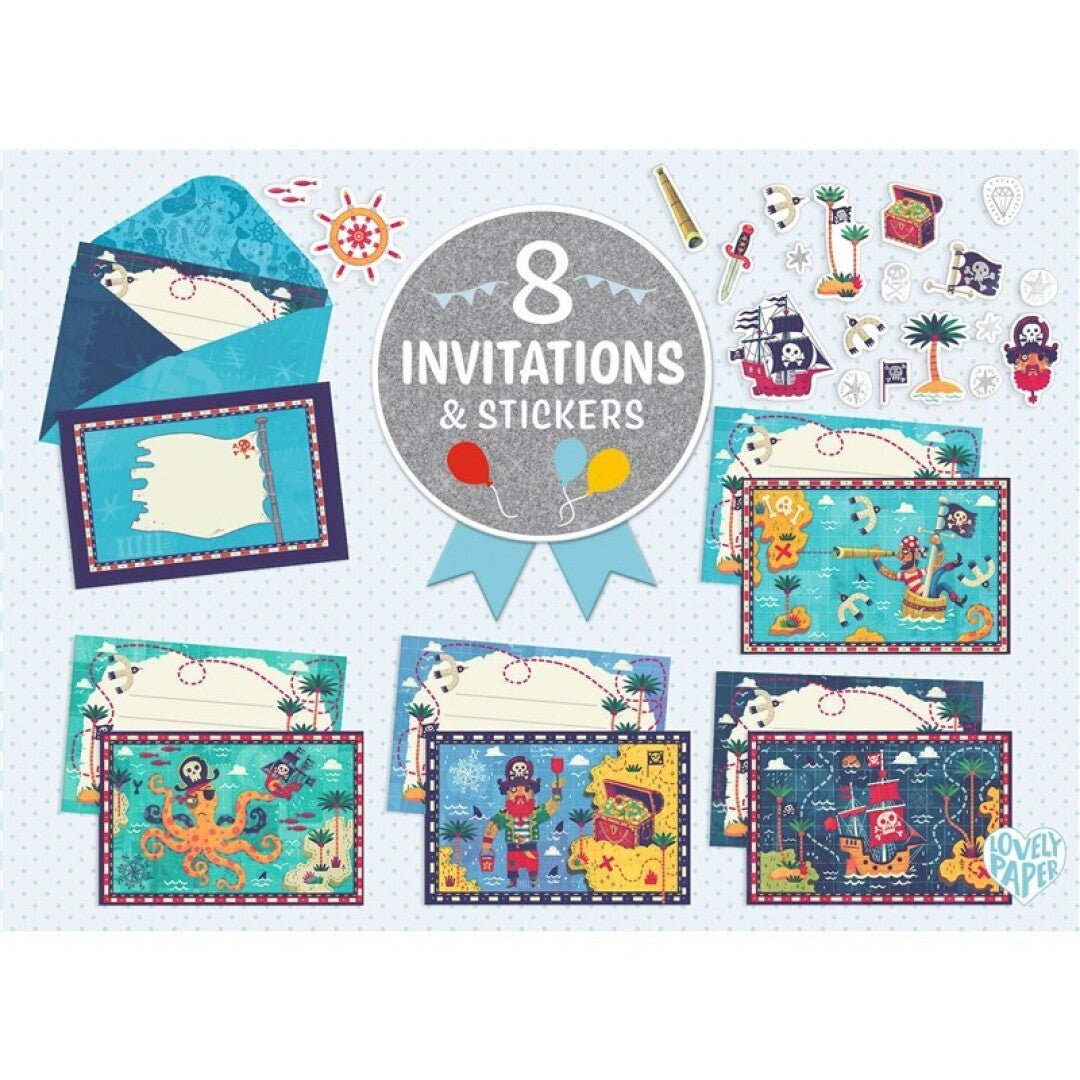 Invitacions de Aniversaris 'Tots a Bord' per a Festes Creatives