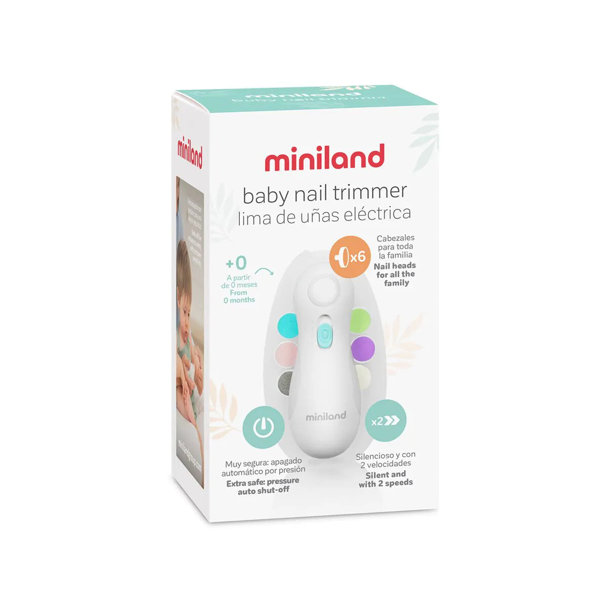 Miniland - Lima de uñas eléctrica - Baby Nail Trimmer