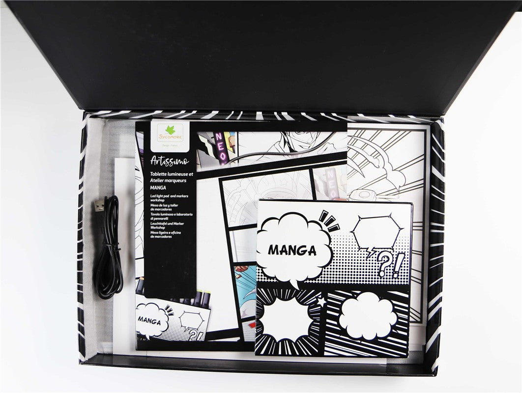 Manga - XXL+ Taller De Almohadillas De Luz Led y Rotuladores