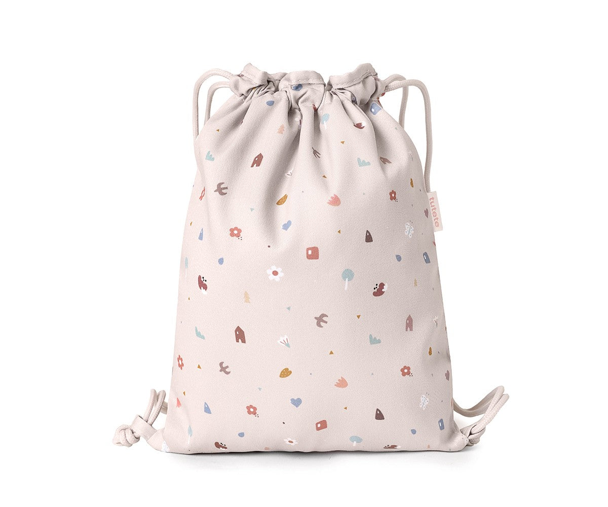 Mochila Saco Tela Geometric Nature Personalizable