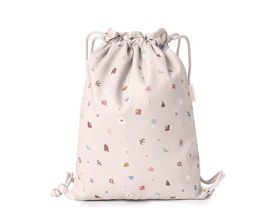 Mochila Saco Tela Geometric Nature Personalizable