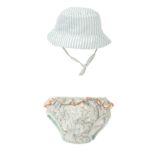 SET BAÑADOR PAÑAL + GORRO OCAS