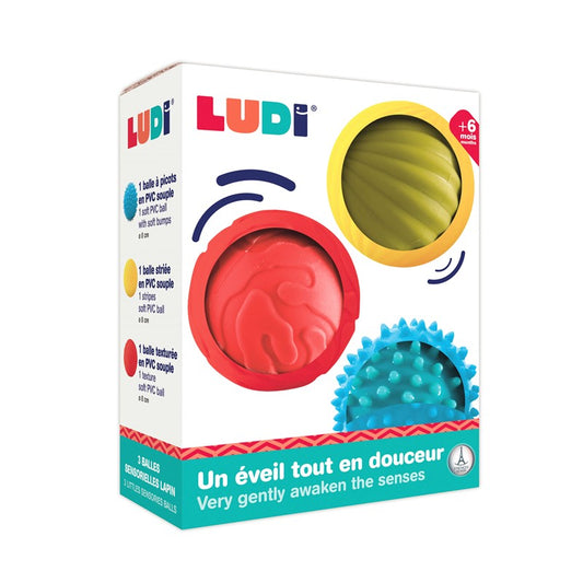 Ludi Conjunto 3 pelotas sensoriales