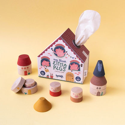 Wooden Toy - MY 3 LITTLE PIGS